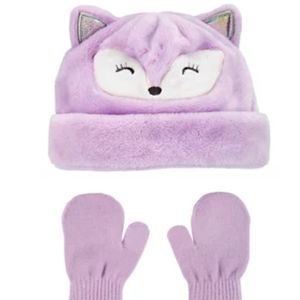 🆕️ Carter's Fox Hat & Mitten Set